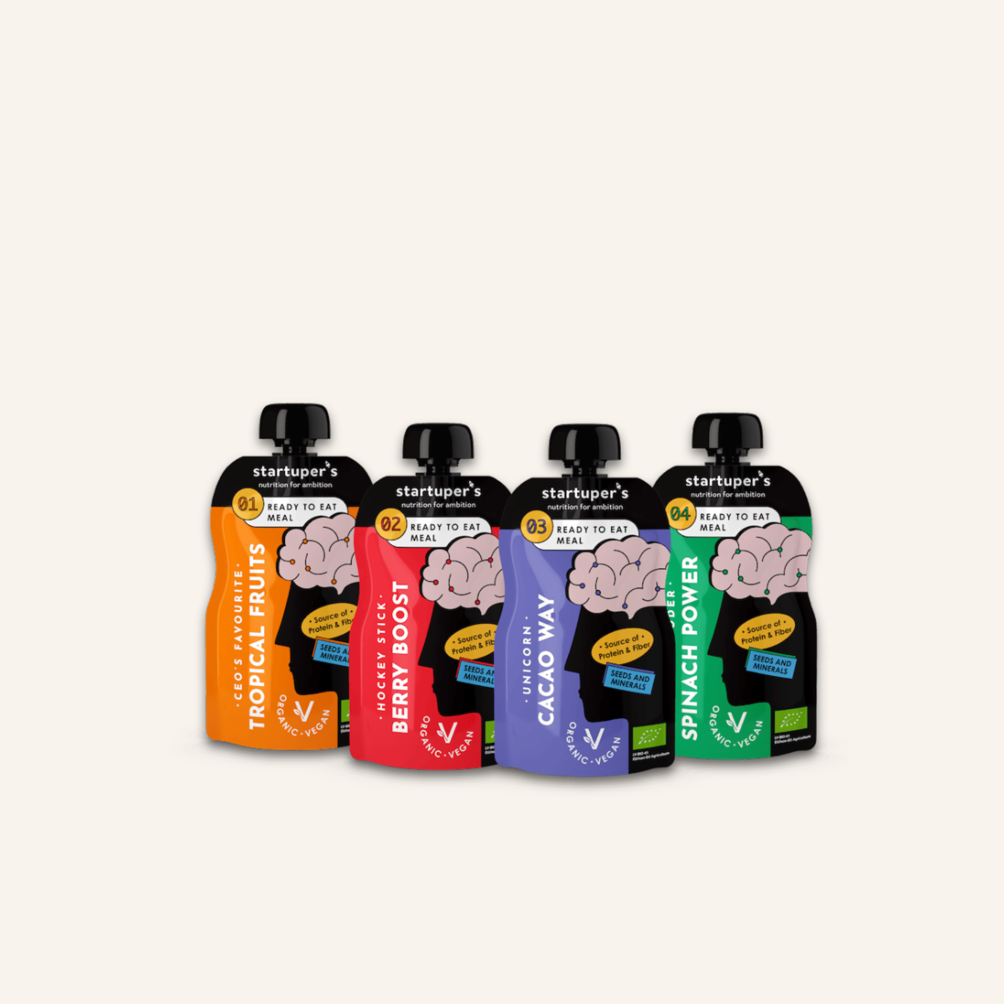Startuper's Smoothies su skaidulomis, baltymais, mineralais 200gr
