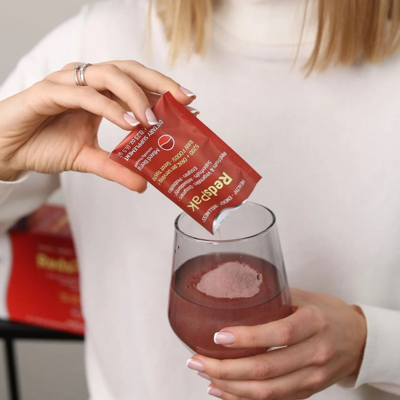 Reds Pak - fermentų, probiotikų ir antioksidantų mišinys