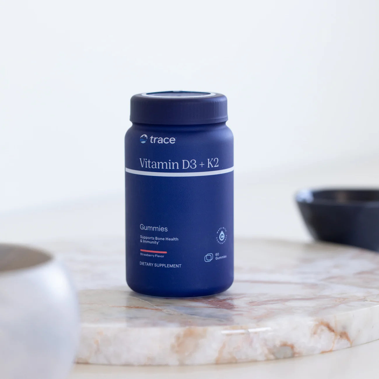 Vitaminai D3 + K2 guminukai